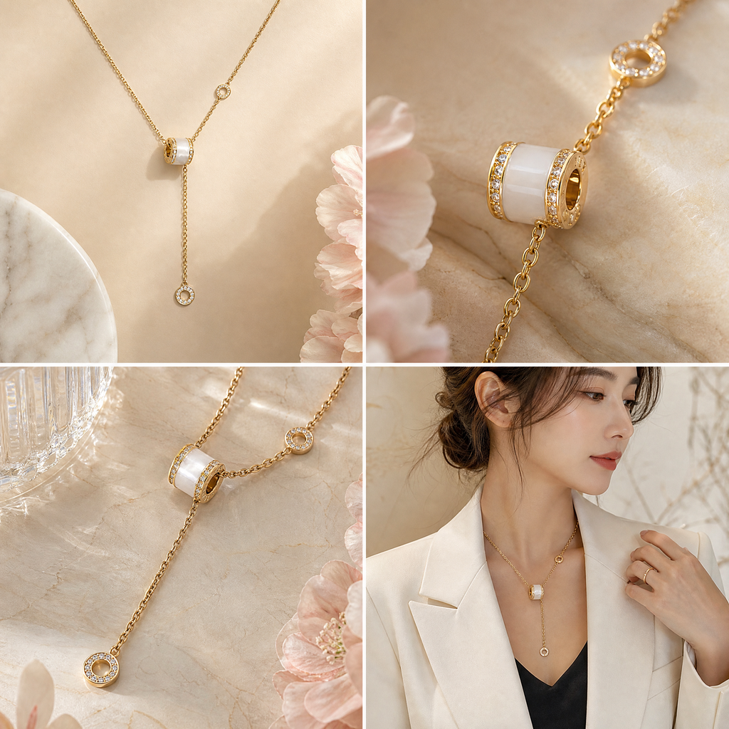 Livia Y-Halskette - Gold