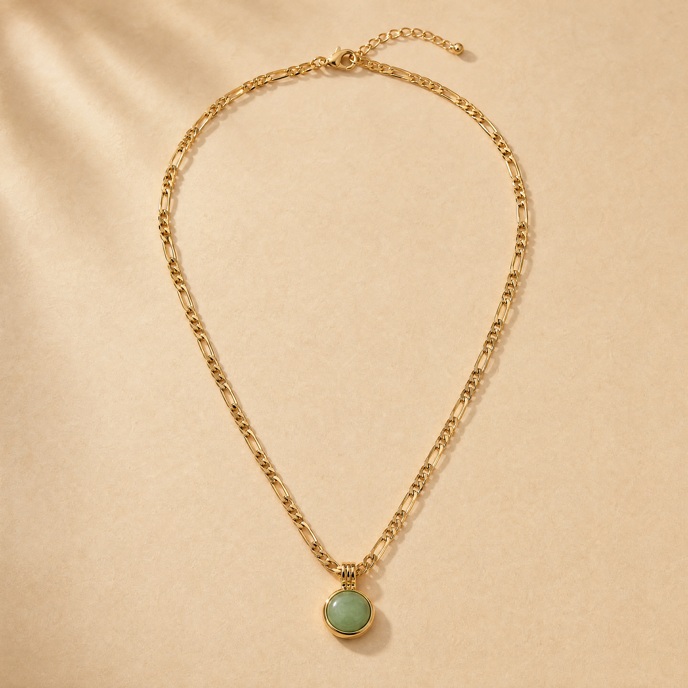 Mira Naturstein Halskette - Gold